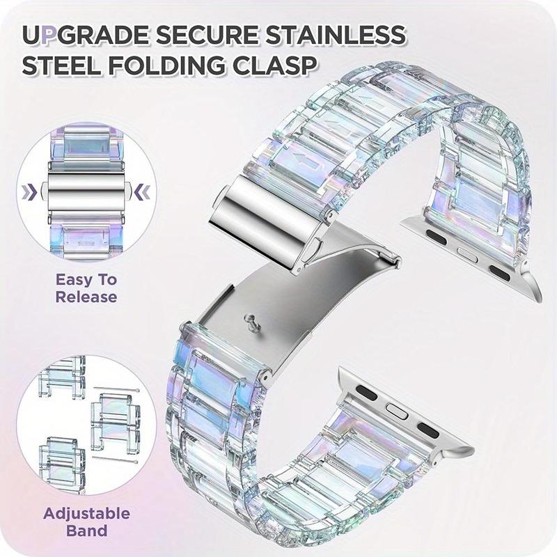 Watch Band & Watch Case Set, 1 Count Rhinestone Decor Watch Band & Watch Case, Wearable Accessories Compatible with iWatch Series Ultra SE 9 8 7 6 5 4 3 2 1