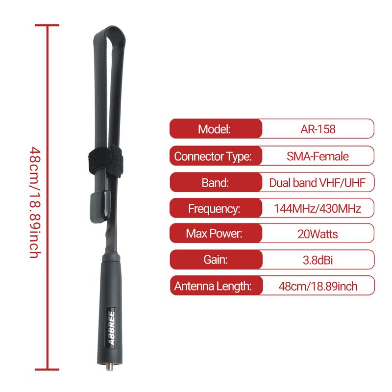 Baofeng AR-152 15W Ham Radio Tri-power Long Range Ham Radio Military 12000mAh USB Charger Two Way Radio with 18.89inch Tactical Antenna