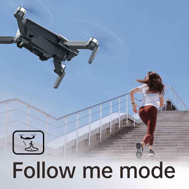 Super brushless motor+high -definition camera+recording video+weak electricity positioning+smart follower+long -range control+360 degrees rolling+one -click take -off drone and 1080P high -definition FPV camera,folding drone children, adult and brushless