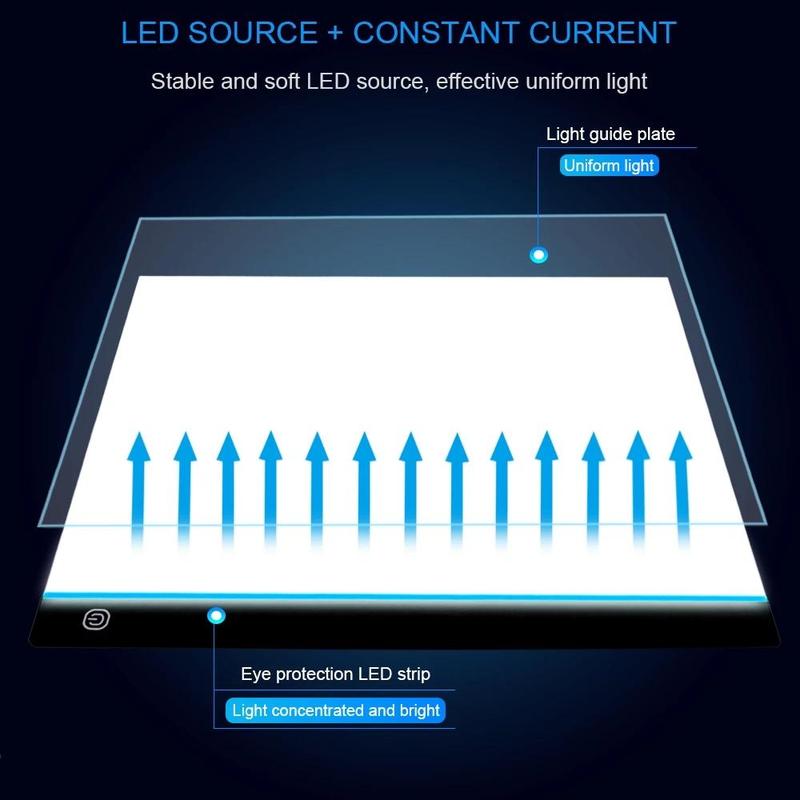 LED Drawing Tablet, Multifunctional Adjustable Brightness Drawing Tablet, Game Drawing Tablet, Drawing Board, Christmas Gift