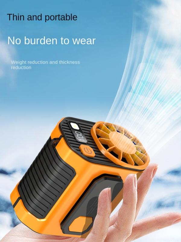 Mobile Waist Clamping Fan for Construction Sites with Portable Cooling Capabilities and High-Speed USB Mini Fan