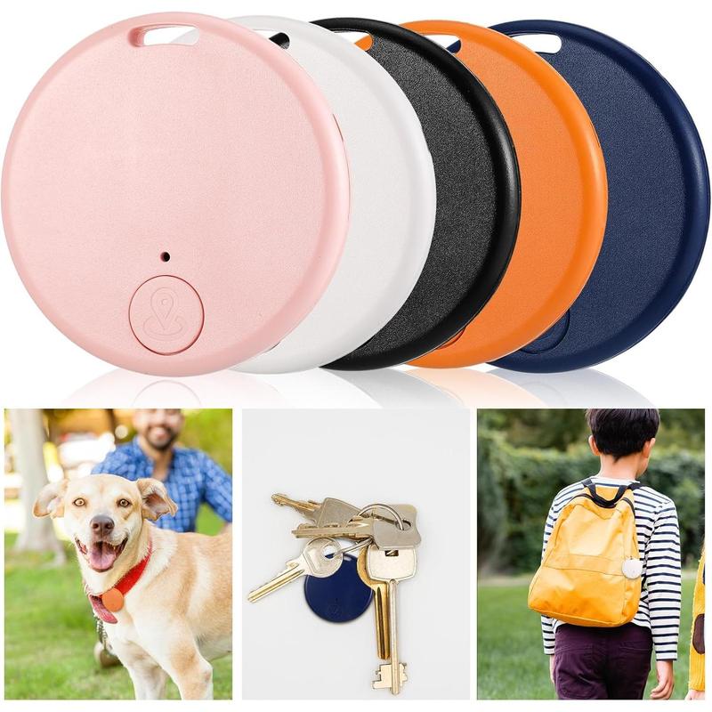 5 Packs Portable GPS Tracking Mobile Tracking Anti Loss Smart Device Key Finder Locator GPS Finders Tracker Device for Pets Dog Cat Wallet Keychain Luggage, Alarm Reminder