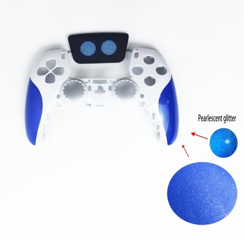 Game Controller Replacement Shell, Game Controller Replacement Shell with Pattern, Console Accessories Compatible with PS5 1.0 2.0 3.0 4.0 5.0 Version