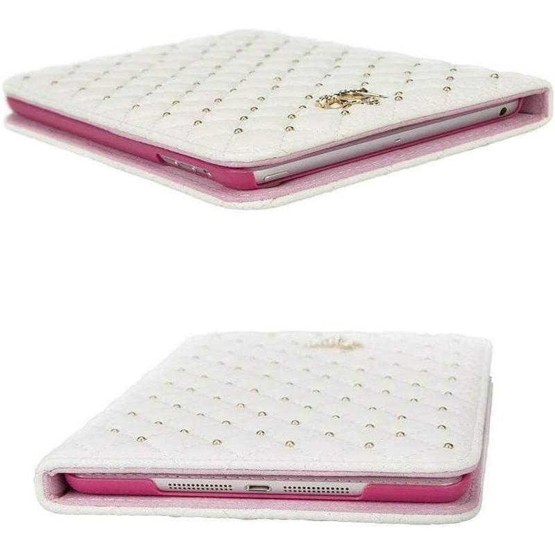 iPad 9th 8th 7th Gen Case Crown Bling  Cute Elegant PU Leather  Auto Sleep Wake Stand Shockproof Case for  iPad 10.2 2021 2020 2019 (Pink)