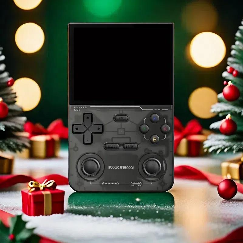 Retro Handheld Game,K36Portable Handheld Game Console,3.5-inch IPS Screen Game Console,Includes 16,000+ games and 20 emulators,Handheld Rechargeable Gaming Device,Portable Gaming and Entertainment Devices,64G Memory Card,Christmas Gifts Protection