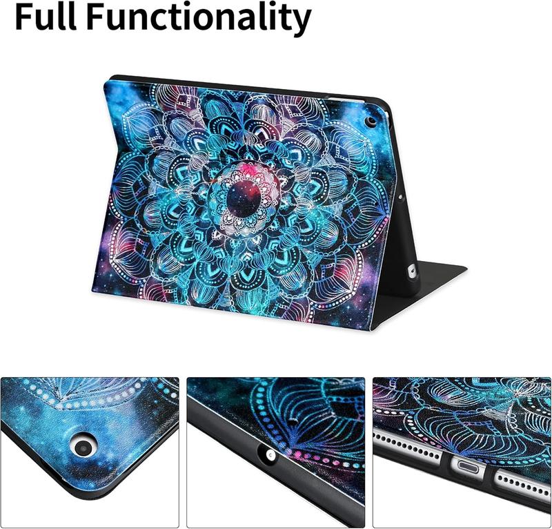 Case for iPad 9th Generation(2021)  2020 iPad 8th Generation  2019 iPad 7th Generation, [Corner Protection] Multi-Angle Viewing Stand 10.2 Inch iPad Case Covers with Auto Sleep Wake (Starry )