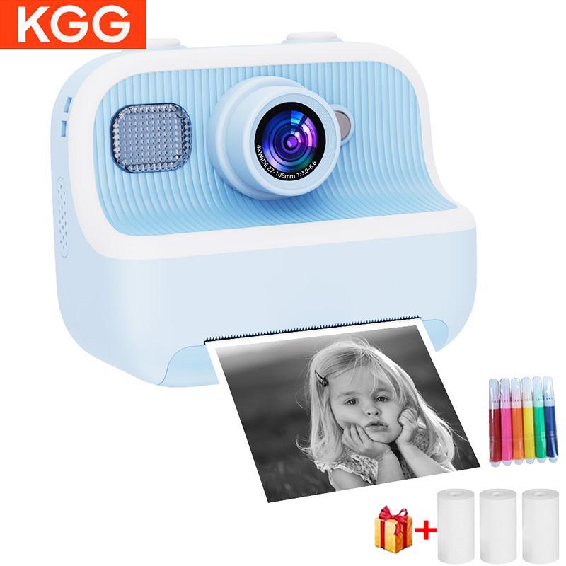 KGG Instant Print Camera with 32G Card & Inkless Thermal Paper, Rechargeable Digital Camera, Photography Video Recorder for Travel, Gift for Girls Boys