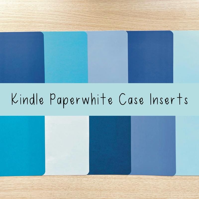 Kindle Paperwhite Case Insert for Clear Case   Card Stock – Book Accessories for Device