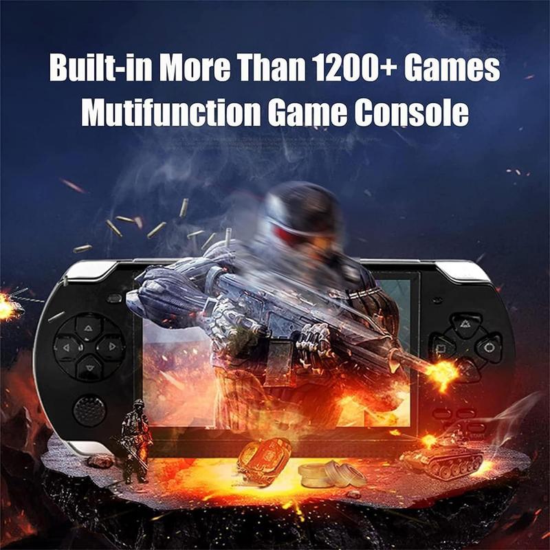 PSP High Definition Handheld Game Machine X6,8GB, 4.3 inch screen, With Camera Built-In Over 1000+ Free Games