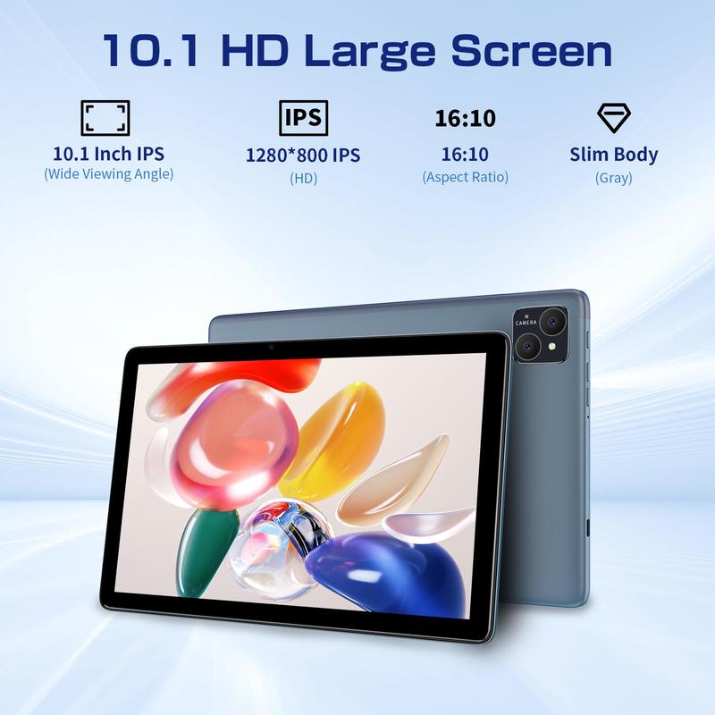 10.1 Inch Android 13 Tablet for Summer, HD Large Screen Dual Channel Speaker Tablets with 128G Storage, 2.4G 5G WiFi Wireless Tablet Electronics, Tablet Oara Niños, Phones & Tablets Products, Learning Tablet Gadgets