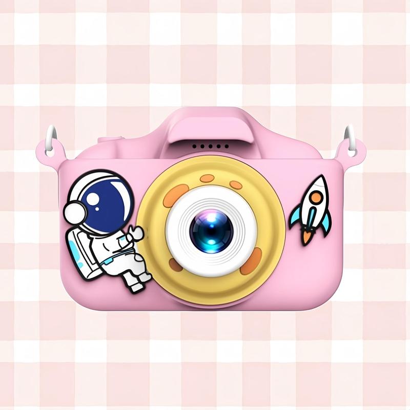 Astronaut Design Camera Toy, 1 Count 5x Zoom Camera Toy with Lanyard, MP3 Playback Camera Toy, Timed Photography Camera Toy for Boys & Girls