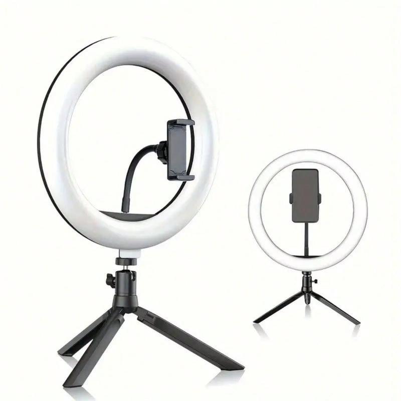 10 Inch Selfie Ring Light with Rotatable Tripod Stand & Phone Holder, Selfie Ring Light with Remote Control, Mobile Phone Accessories for Live Streaming, Vlogging