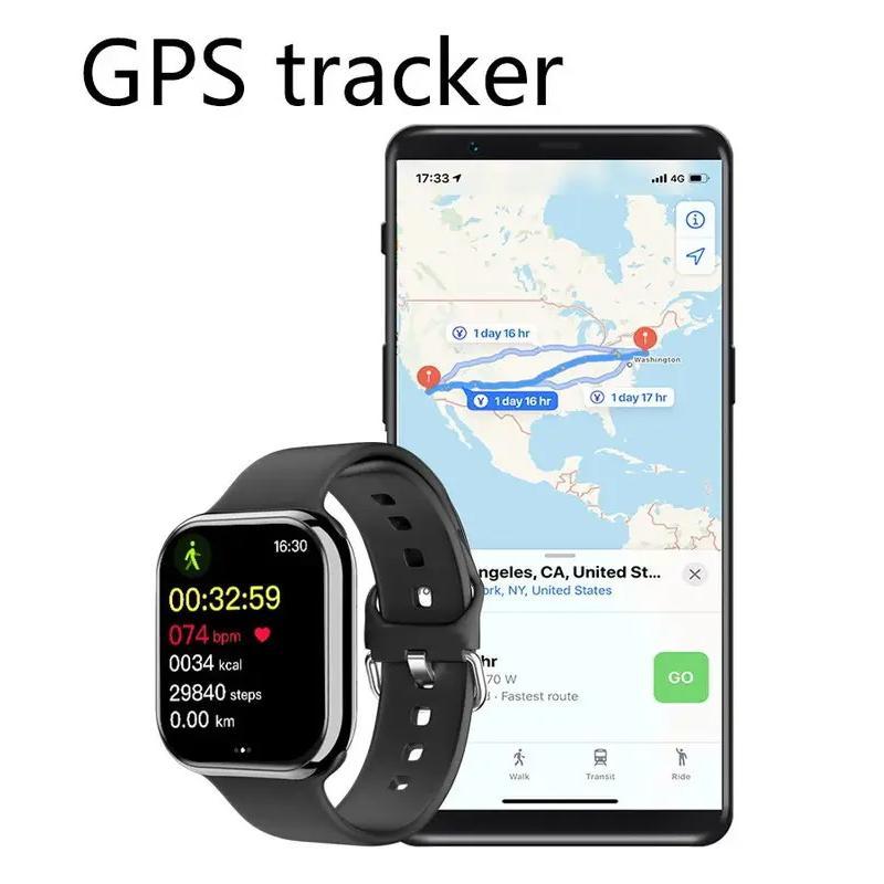 New GPS Smart Watch Men For Apple Watch 9 Series Always On Display Body Temperature BT Call NFC Women Smartwatch For IOS Android