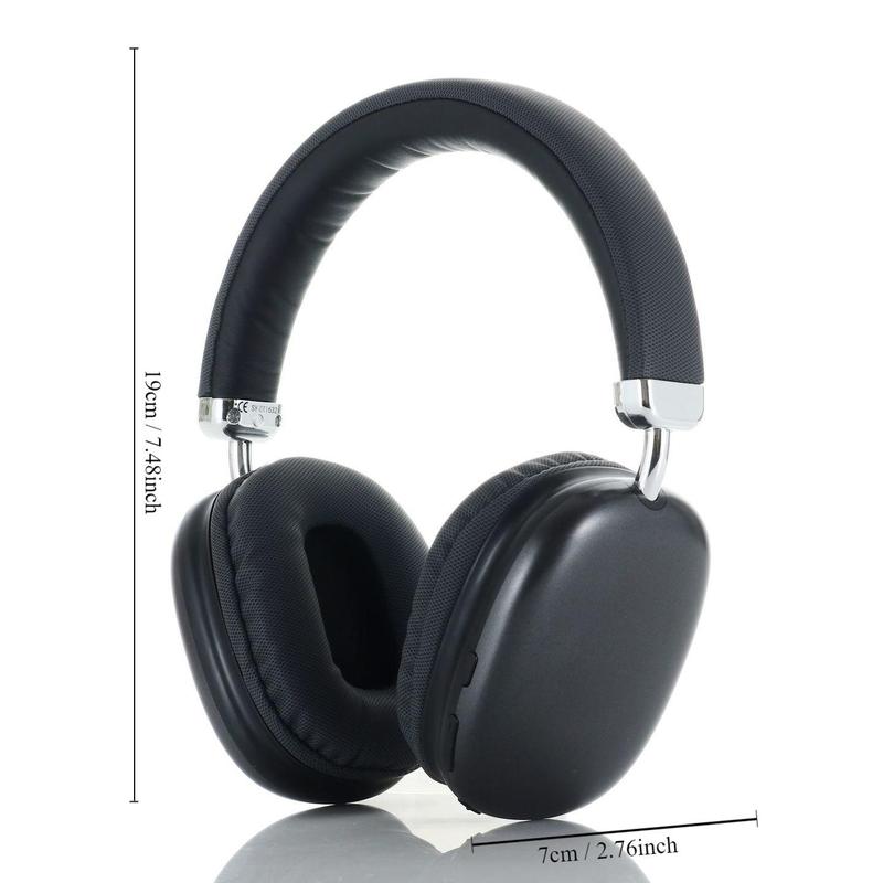 Wireless Headphone, Over-ear Design Noise Cancelling Headphone with Microphone, Foldable BT Headset for Outdoor Travel Office, Gifts for Friends