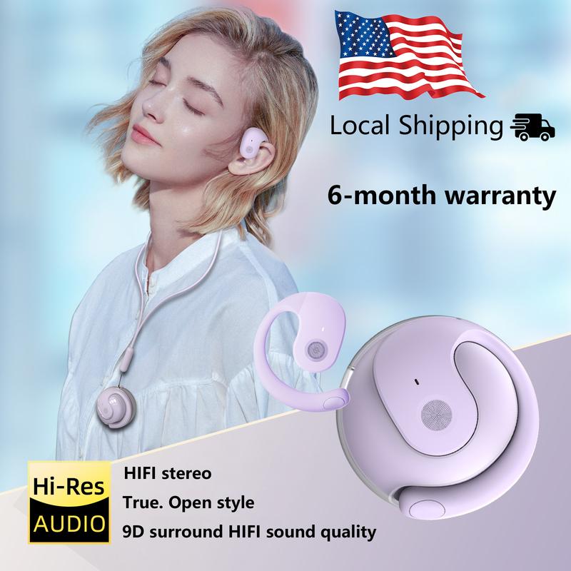 SmoothTek JM13 Pro Earphone Wireless Bluetooth 5.4 OWS Waterproof Sport Headsets Noise Reduction Headphones with Mic Audio Earbud Electronic