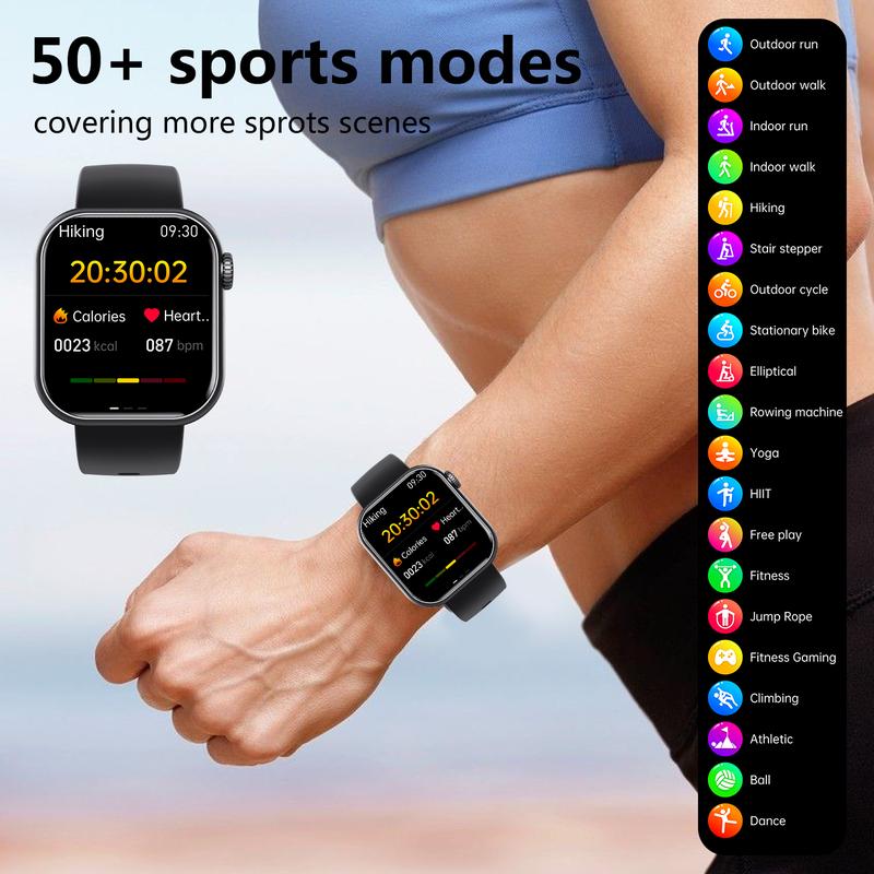 F57 Blood Sugar Smart Watch Bluetooth Call Watch Siri Voice Assistant Multi Sports Mode Blood Oxygen Bracelet - Wearable, Smartphone