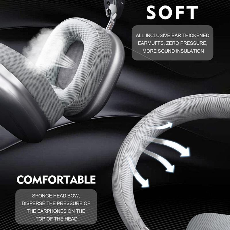 Wireless Over-ear Headphone, Rechargeable Bluetooth-compatible Noise Cancelling Headphone, Long Standby Headset for Gaming & Sports