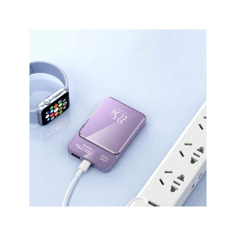 5000mAh 10000mAh Magnetic Lightweight And Convenient Mobile Power Bank, 22.5W Fast Charging, USB Large Capacity Phone Charger, Outdoor Emergency Power Backup Battery Pack, Suitable For IPhone Android Mobile Digital Electronic Devices