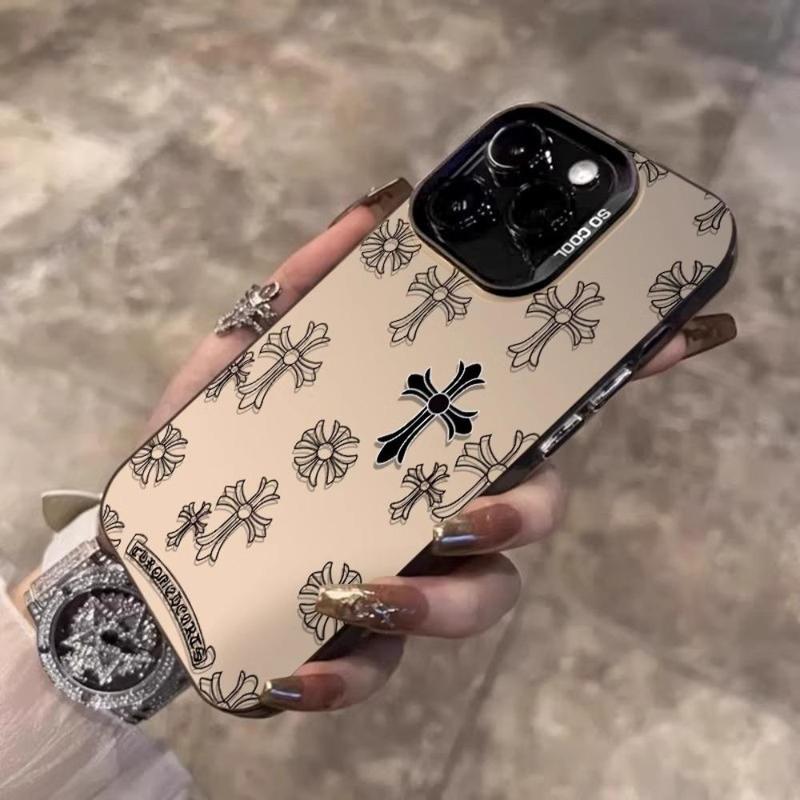 Vintage Cross Pattern Phone Case, Anti-drop Cellphone Protective Case, All-inclusive Shockproof Mobile Phone Cover for iPhone 11 12 13 14 15 Series