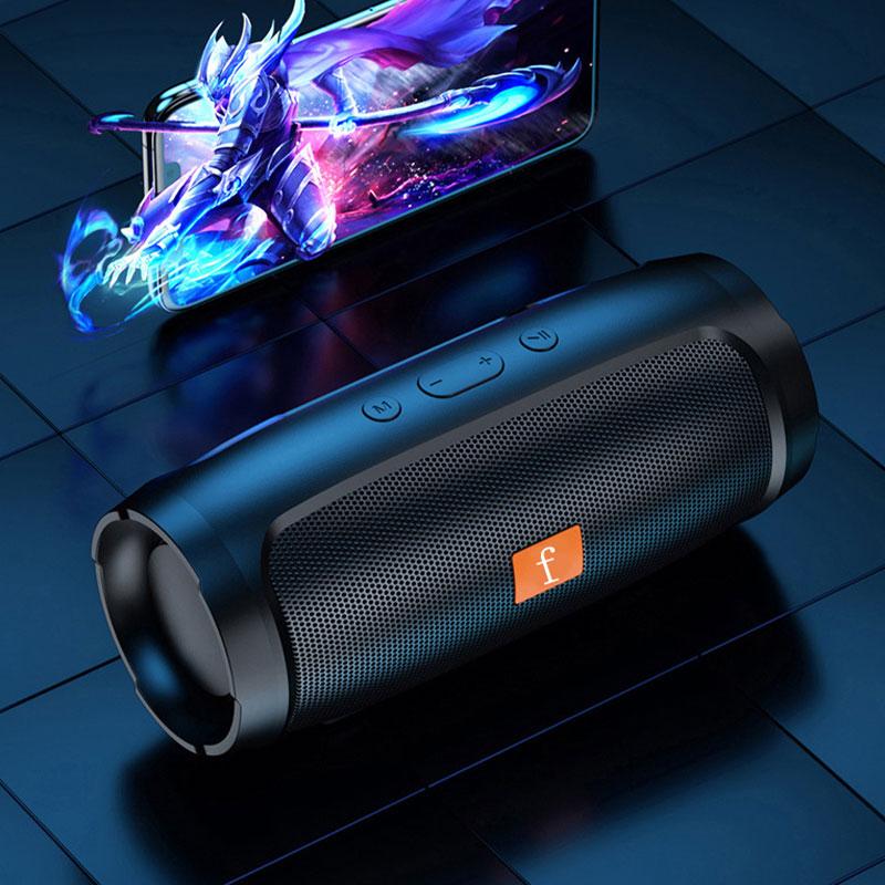 Wireless Bass Speaker- Dual Rechargeable Channel Subwoofer- TWS Stereo- Portable Outdoor Audio connected Smartphone- FM Radio, TF Card, USB Playback Button Cable