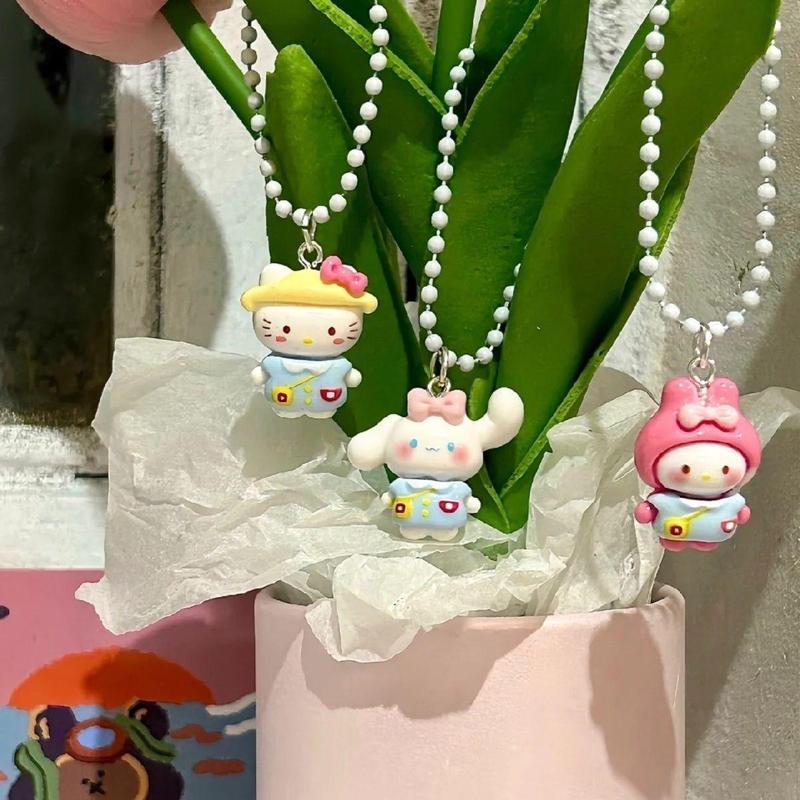 Sanrio Cute Cartoon Design Phone Chain, Cute Phone Lanyard, Fashion Phone Charm for Women & Girls, Mobile Phone Decoration Accessories