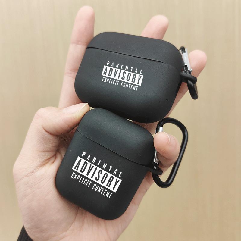 Letters Pattern Earphone Case, 1 Count Wireless Earphone Protective Cover, Earphone Protector for AirPods 1 2 3 Pro Pro2