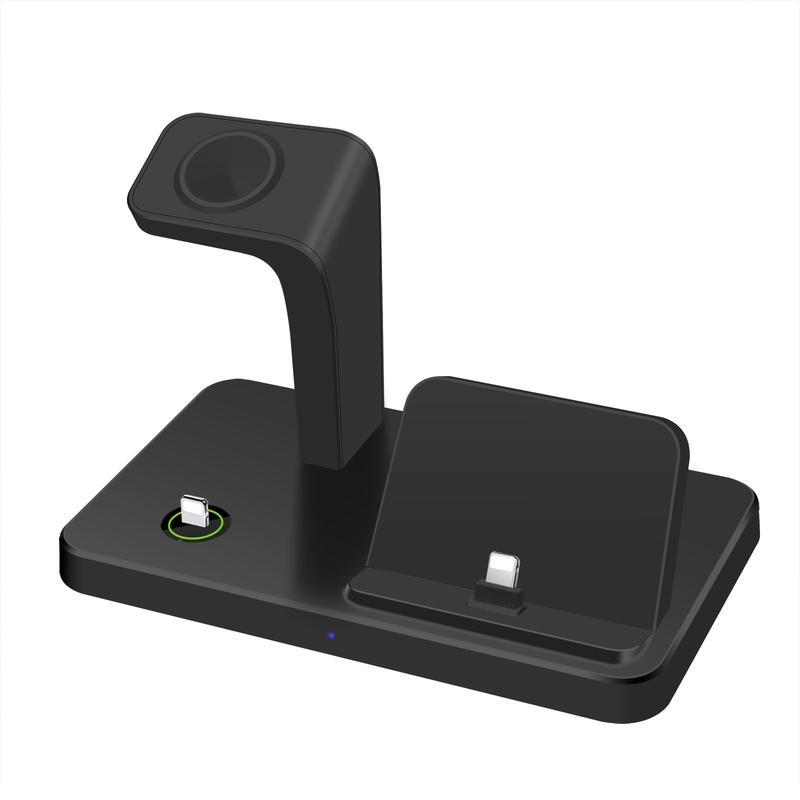 3 in 1 Wireless Charger Holder for iPhone 14 13 12 11 XS XR X 8 7 6 5 Fast Charging Dock Station for Airpods Pro Apple Watch Wireless Charger Stand Cable Smartphone