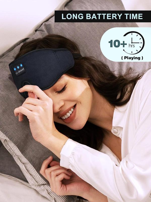 Black Friday Sale-Sleep Headphones, 3D Sleep Mask Bluetooth Wireless Music Eye Mask, Sleeping Headphones for Side Sleepers Sleep Mask with Bluetooth Headphones Ultra-Thin Stereo Speakers Perfect for Sleeping