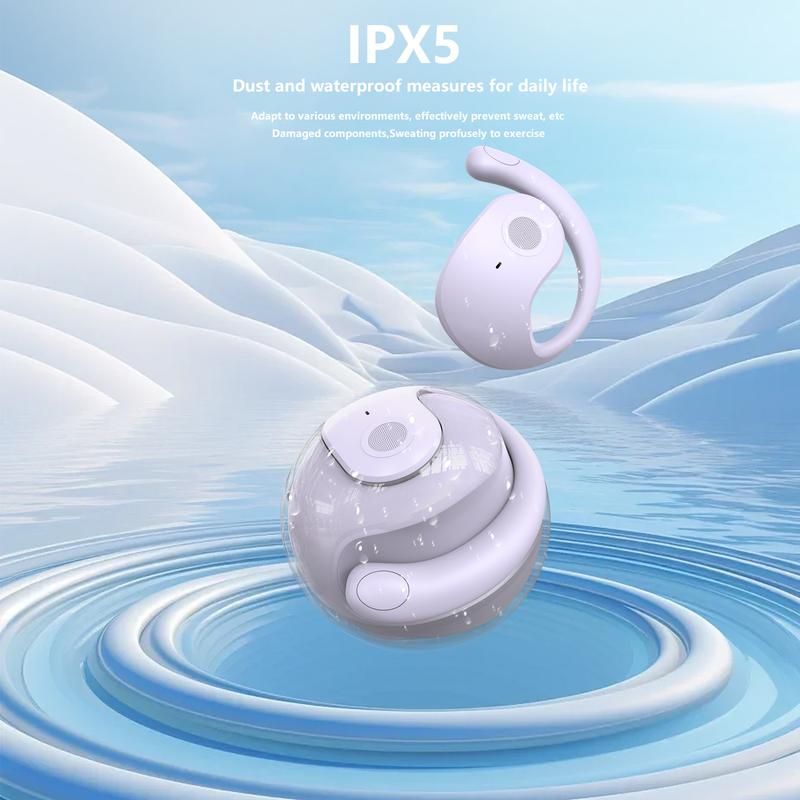 SmoothTek JM13 Pro Earphone Wireless Bluetooth 5.4 OWS Waterproof Sport Headsets Noise Reduction Headphones with Mic Audio Earbud Electronic