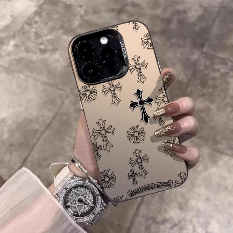 Vintage Cross Pattern Phone Case, Anti-drop Cellphone Protective Case, All-inclusive Shockproof Mobile Phone Cover for iPhone 11 12 13 14 15 Series