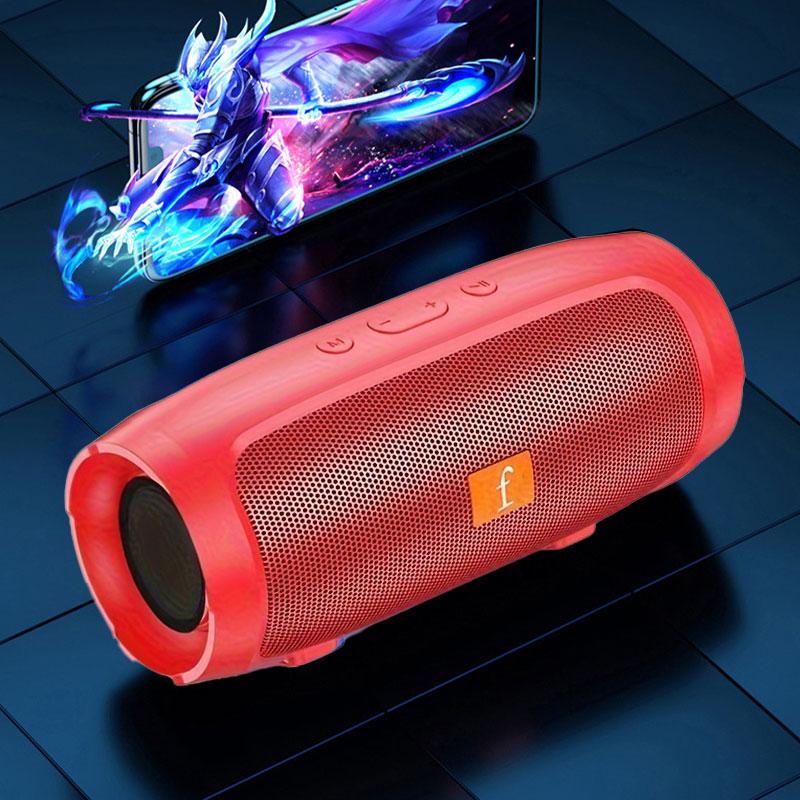 Wireless Bass Speaker- Dual Rechargeable Channel Subwoofer- TWS Stereo- Portable Outdoor Audio connected Smartphone- FM Radio, TF Card, USB Playback Button Cable