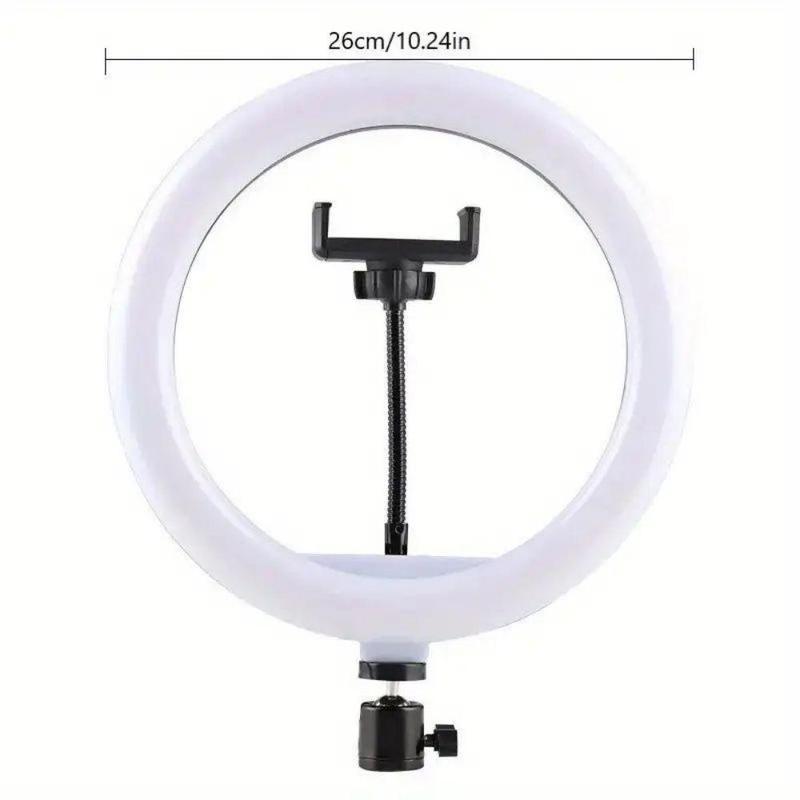 10 Inch Selfie Ring Light with Rotatable Tripod Stand & Phone Holder, Selfie Ring Light with Remote Control, Mobile Phone Accessories for Live Streaming, Vlogging