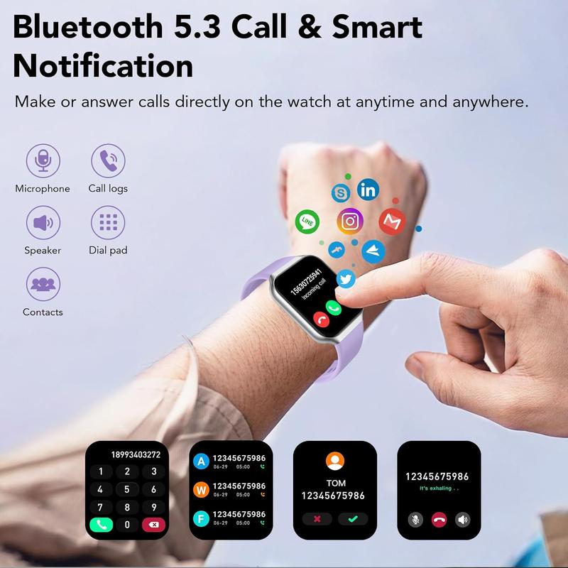 Smart Watch for Men Women (Answer Make Call), 1.96