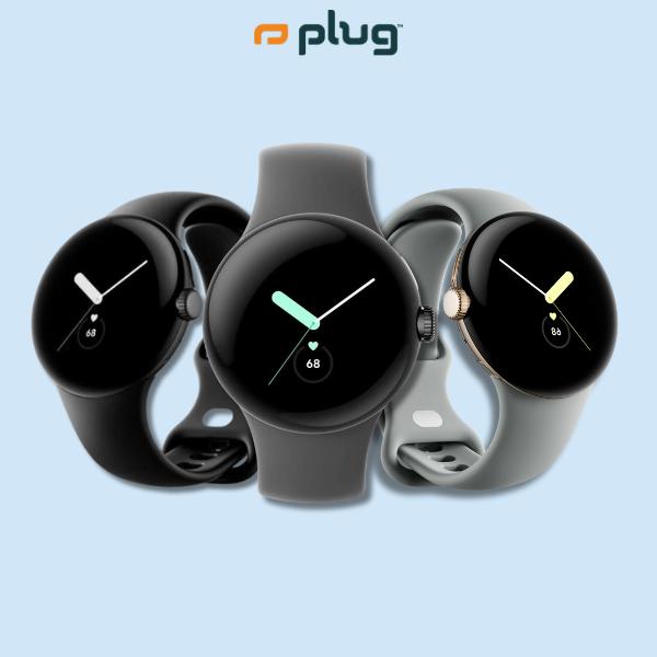 Refurbished Google Pixel Watch 41MM - Excellent Condition with 1-Year Warranty by Plug