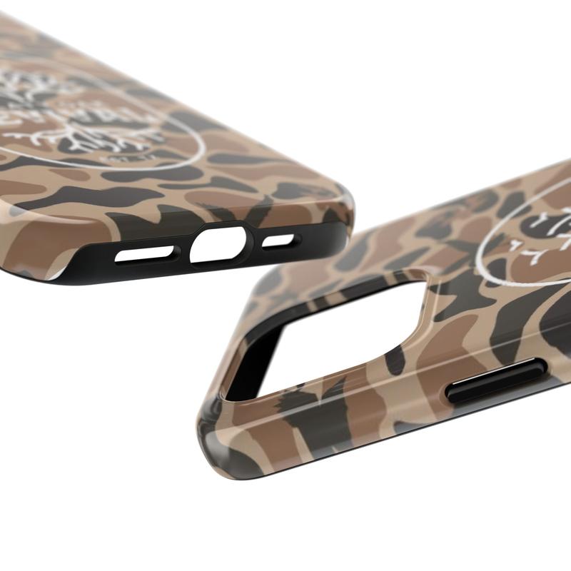 Old School Camo Treaty Oak Revival Waterfowl Tough Case, For all iPhone series 16 15 14 13 12 11 Pro Max & more, Durable Protective Shockproof