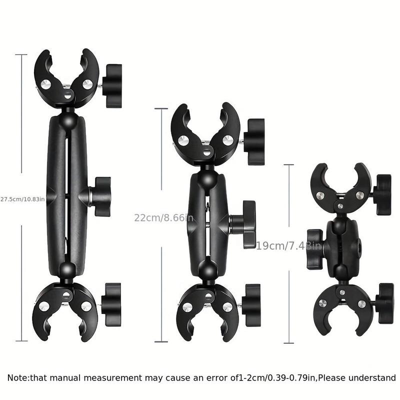 Motorcycle Bicycle Panoramic Selfie Stick for Insta360 One X2 X3, 1 Count Motorcycle Bicycle Camera Mount, Handlebar Bracket for GoPro Max Hero 11 10