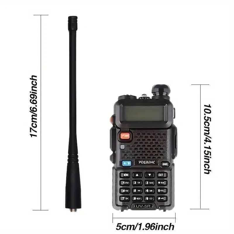 POSREHC UV-5R Portable Handheld Walkie Talkie, 1 Count 5W 8W Rechargeable Dual Band Two Way Radio Transceiver, Long Standby Walkie Talkie for Outdoor