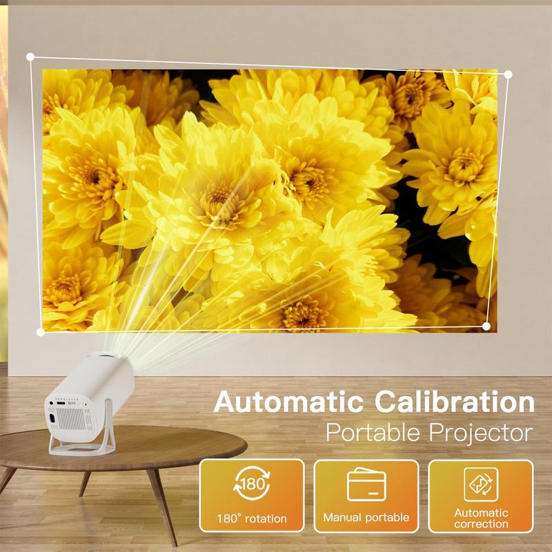 Portable Projector, High-definition Resolution Projector, Home Use Projector for Home Bedroom Living Room Outdoor Viewing