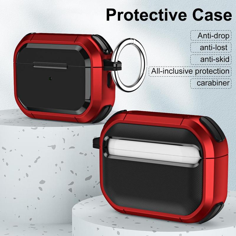 Wireless Earphone Protective Case, 1 Count Armor All Around Protective Earbuds Sheath, Earphone Accessories Compatible with AirPods 1 2 3 Pro