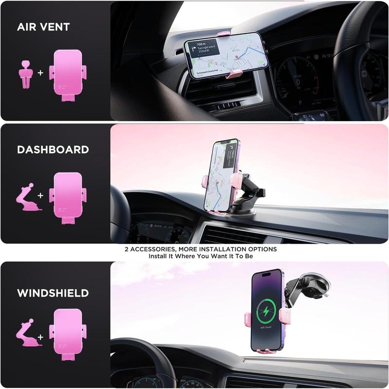 Wireless 15W Automatic Clamping Car Phone Holder