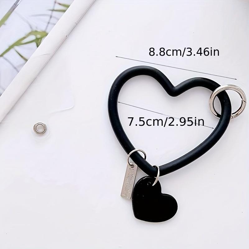 Phone Pendant, Anti-fall Heart Shaped Mobile Phone with Mobile Phone Decorative Ring for Women & Girls