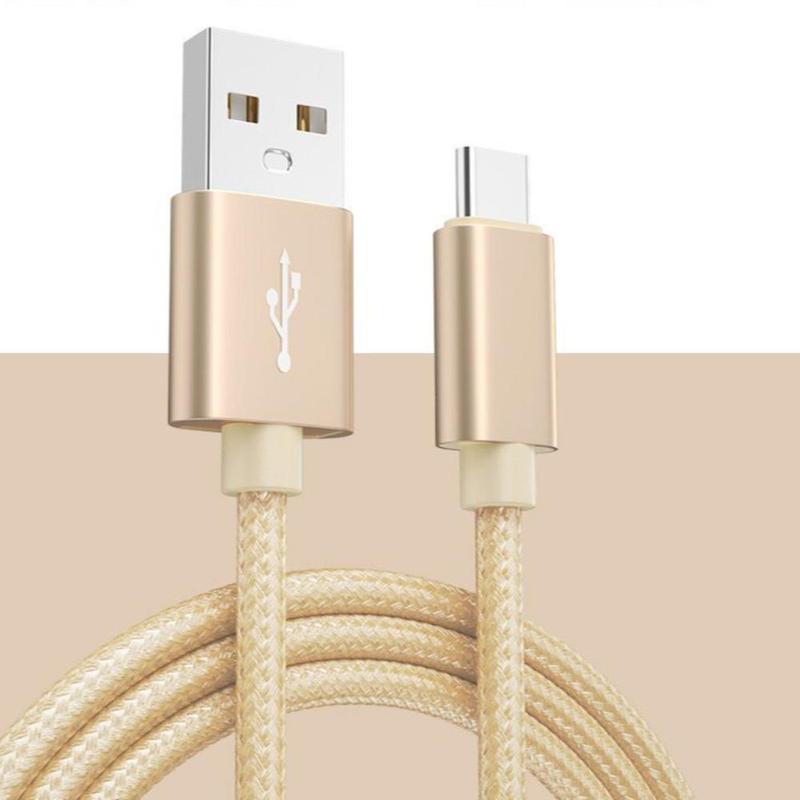 USB-A To Type-C Charging Cable, 2A Fast Charging Data Cable, Universal Nylon Braided Charging Cable Compatible with Most Smart Devices