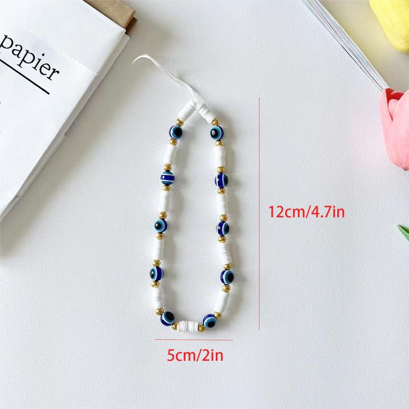 Boho Type Beaded Phone Chain, 1 Count Fashionable Phone Lanyard, Phone Decoration Accessories for Women & Girls, Easy to Install and Remove