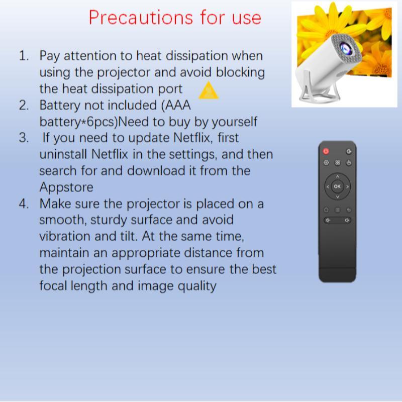 Portable Projector, High-definition Resolution Projector, Home Use Projector for Home Bedroom Living Room Outdoor Viewing