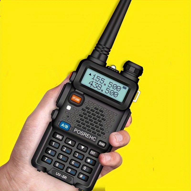 POSREHC UV-5R Portable Handheld Walkie Talkie, 1 Count 5W 8W Rechargeable Dual Band Two Way Radio Transceiver, Long Standby Walkie Talkie for Outdoor