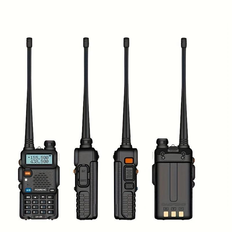 POSREHC UV-5R Portable Handheld Walkie Talkie, 1 Count 5W 8W Rechargeable Dual Band Two Way Radio Transceiver, Long Standby Walkie Talkie for Outdoor