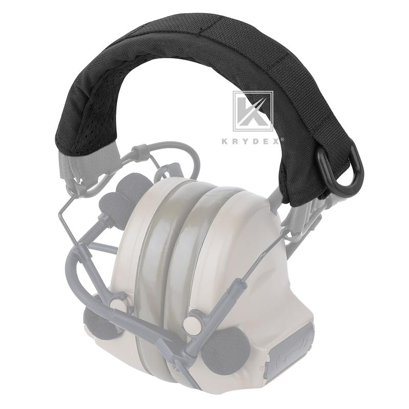 KRYDEX Tactical Headset Accessories Headphone Modular Earmuff Band Cover Fits for All General Earmuff Headband Protection Cover Pad Handheld