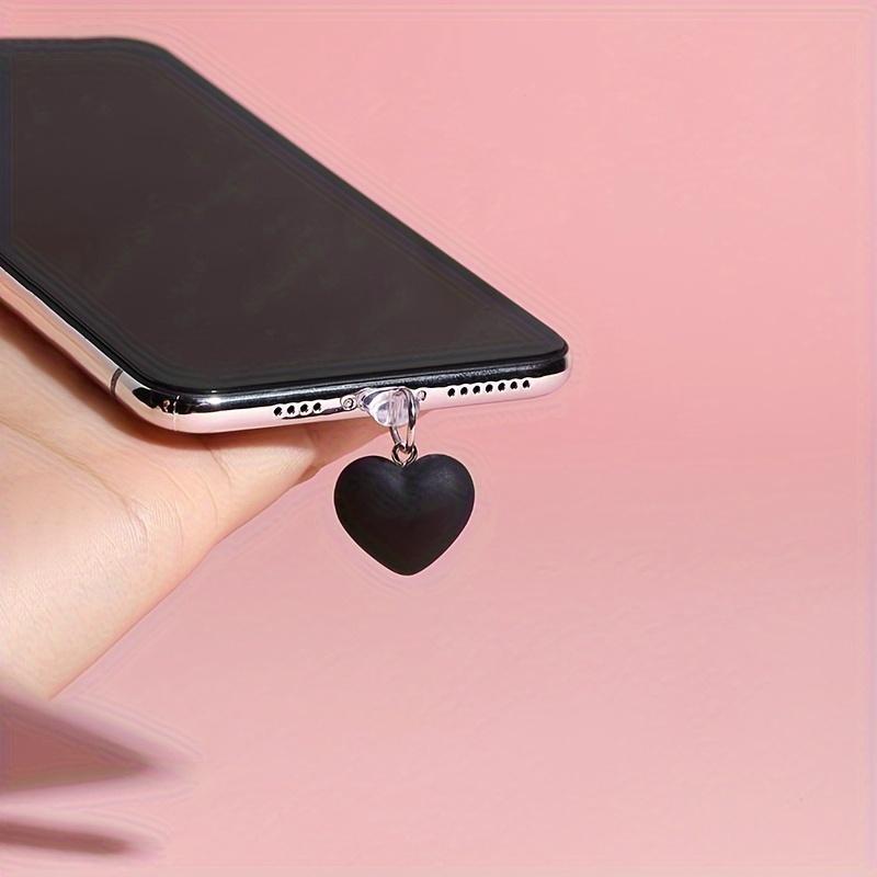 Heart Design Phone Dust Plug, Mobile Phone Dust Plug, Phone Dust Plug for iPhone & Type-C Interface Mobile Phone, Phone Accessories