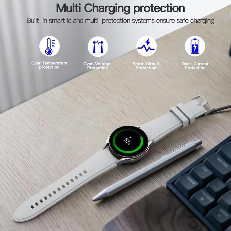 Magnetic Fast Charger, 1 Count USB C Type C PD Charging Cable for Samsung Galaxy Watch 5 6 Pro, Universal Charging Portable Watch Wireless Charger