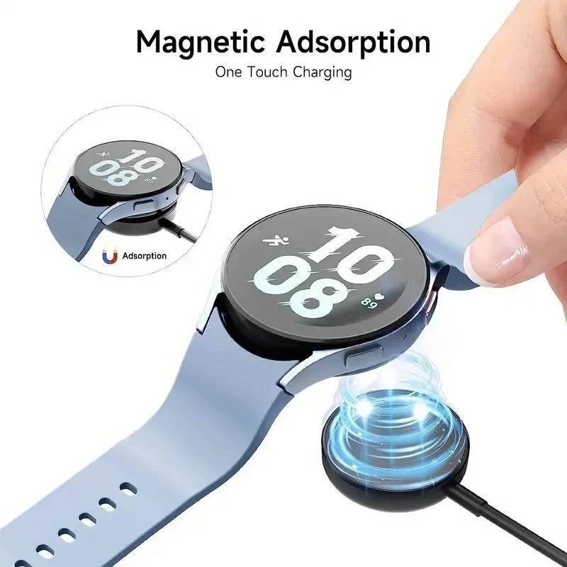 Magnetic Fast Charger, 1 Count USB C Type C PD Charging Cable for Samsung Galaxy Watch 5 6 Pro, Universal Charging Portable Watch Wireless Charger